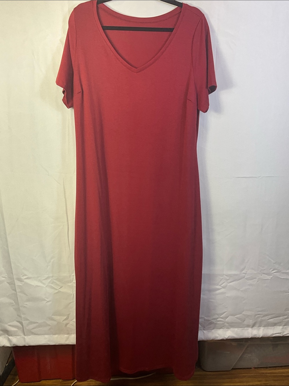 Pinup Fashion Lightweight Short Sleeve T-shirt maxi dress size 14W